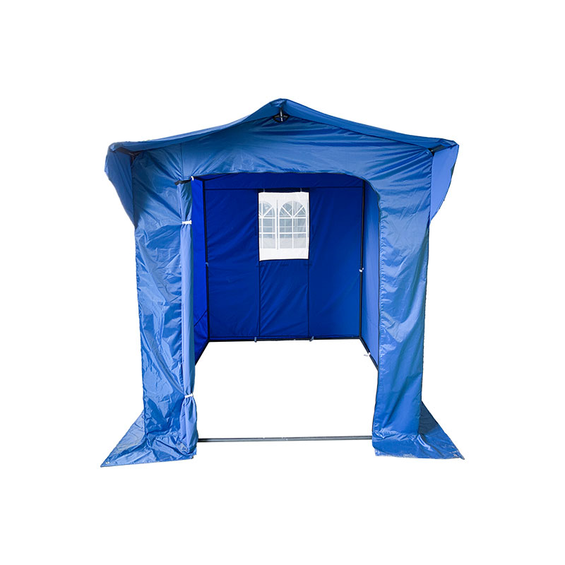 Katlanır Çadır Pro Yapı Serisi 50mm Alüminyum + 4 Çift Side PVC 520g/m² TARP Profesyonel ihtiyaçlar veya günlük kullanım mavi için