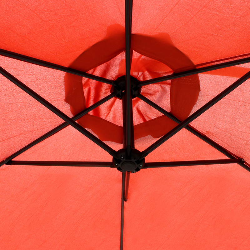 Asılı Şemsiye Patio Güneş Gölgesi Ofset Açık Hava Pazarı ile Çapraz Base